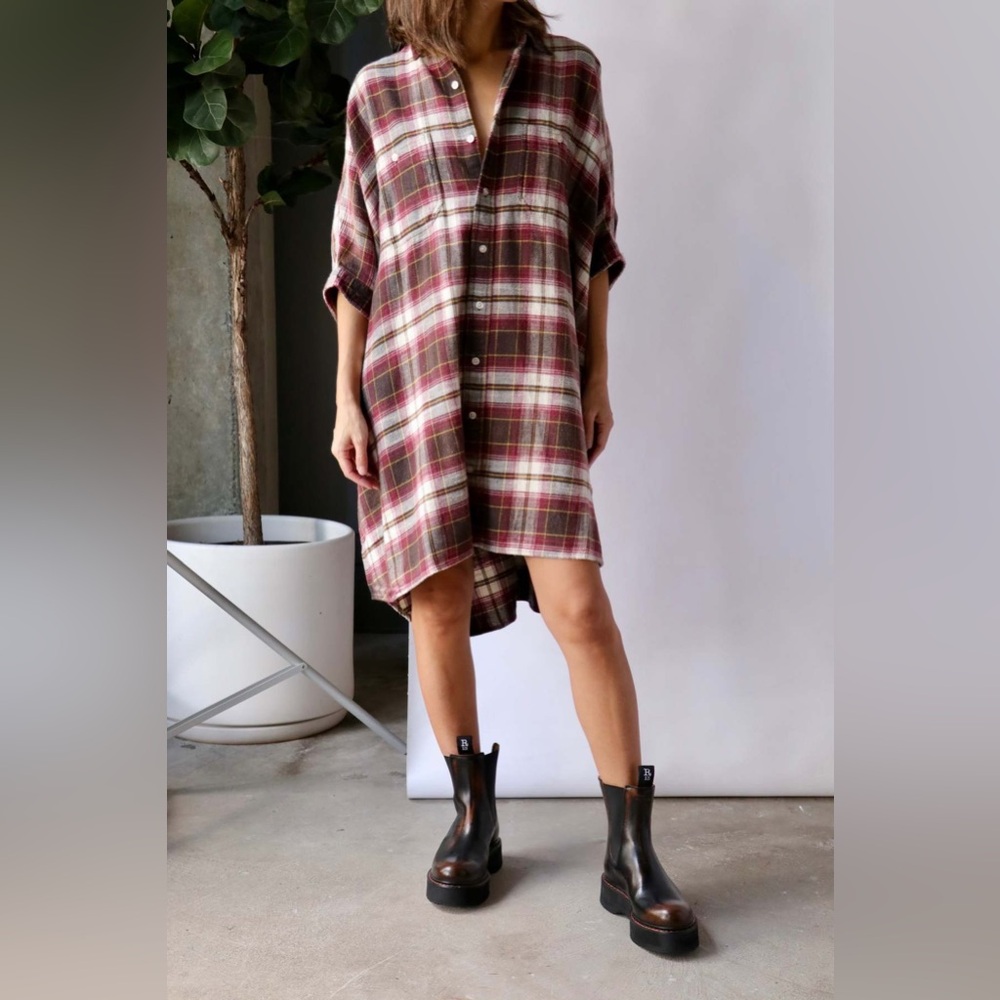 R13 boxy dress shirt ecru